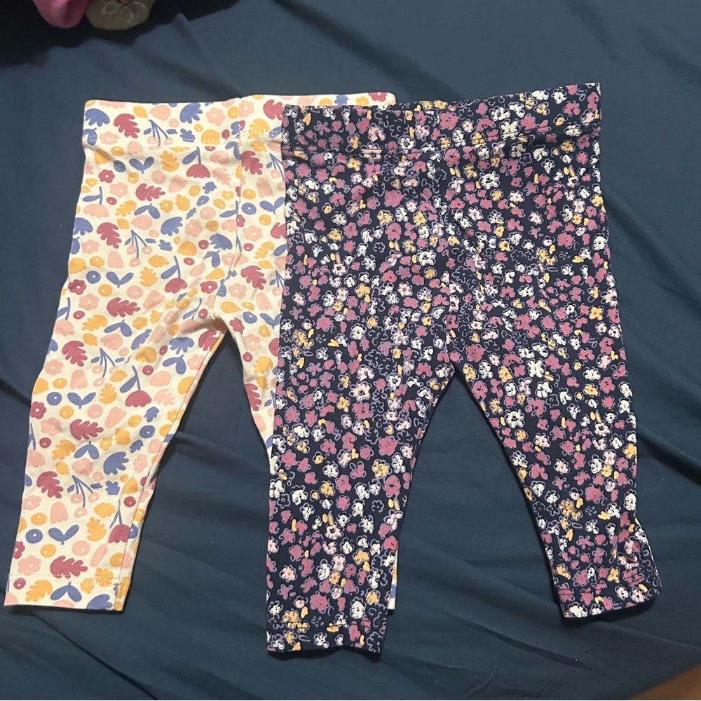 Floral Baby Leggings Set - Multicolor